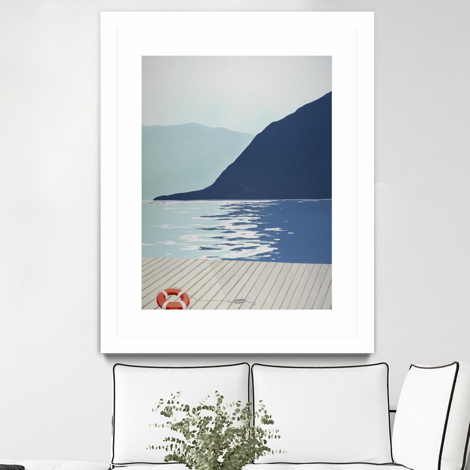 Quiet Blues 1 by Dimond, David Dimond on GIANT ART - blue nautical/seascapes water