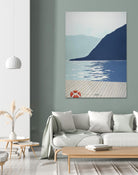 Quiet Blues 1 by Dimond, David Dimond on GIANT ART - blue nautical/seascapes water