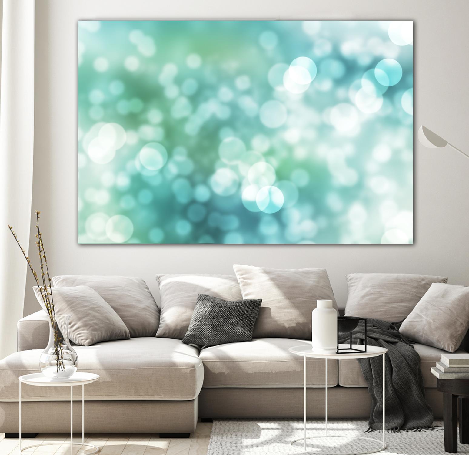 Dreamy Bokeh Seascape by THE Studio on GIANT ART - white abstract