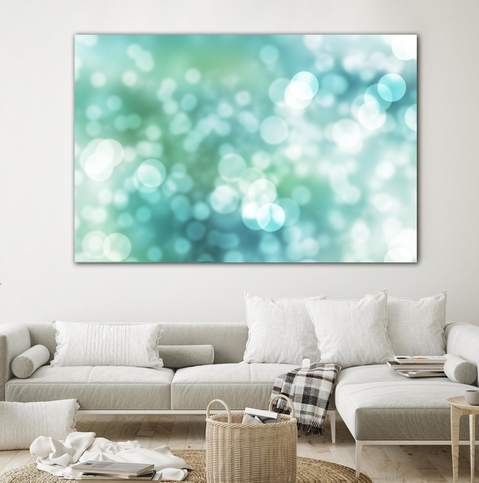 Dreamy Bokeh Seascape by THE Studio on GIANT ART - white abstract