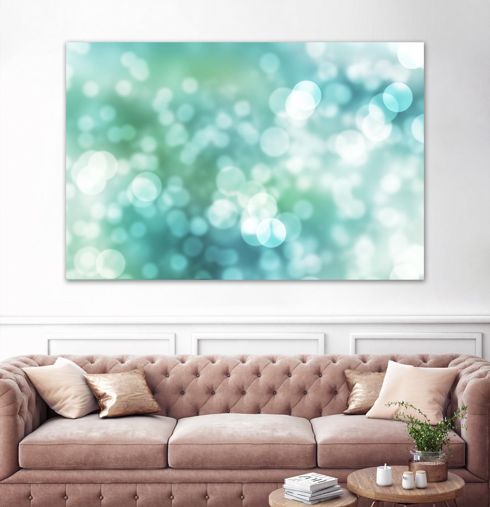 Dreamy Bokeh Seascape by THE Studio on GIANT ART - white abstract