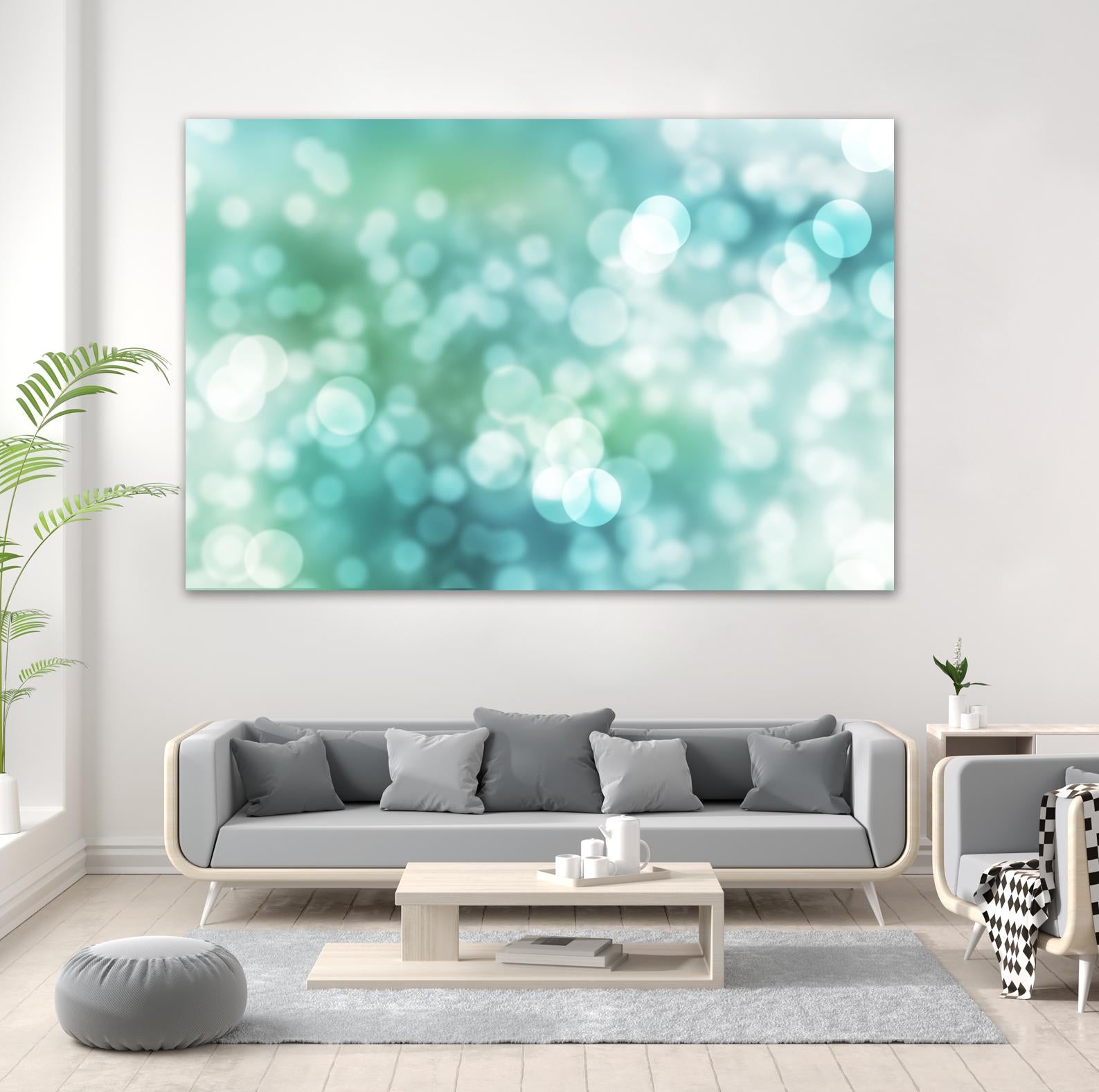 Dreamy Bokeh Seascape by THE Studio on GIANT ART - white abstract