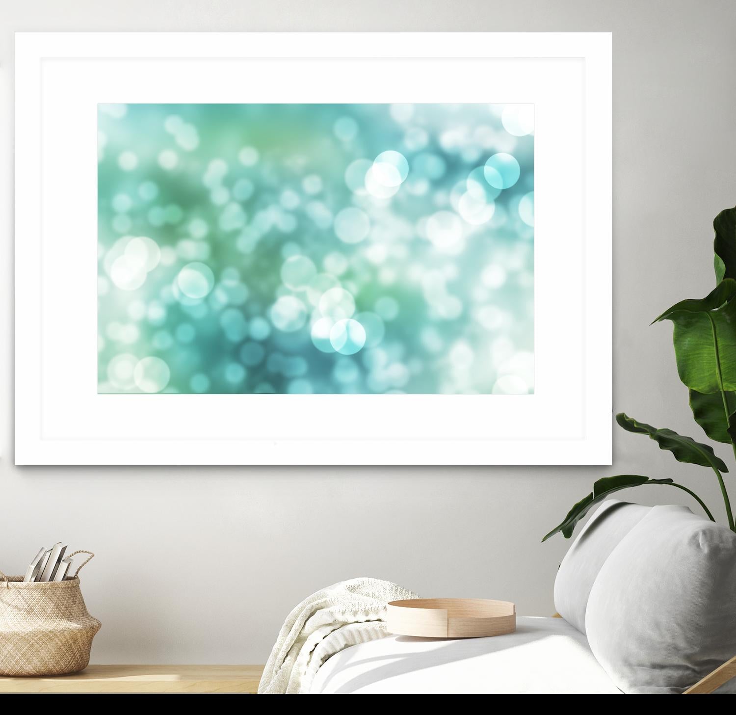 Dreamy Bokeh Seascape by THE Studio on GIANT ART - white abstract