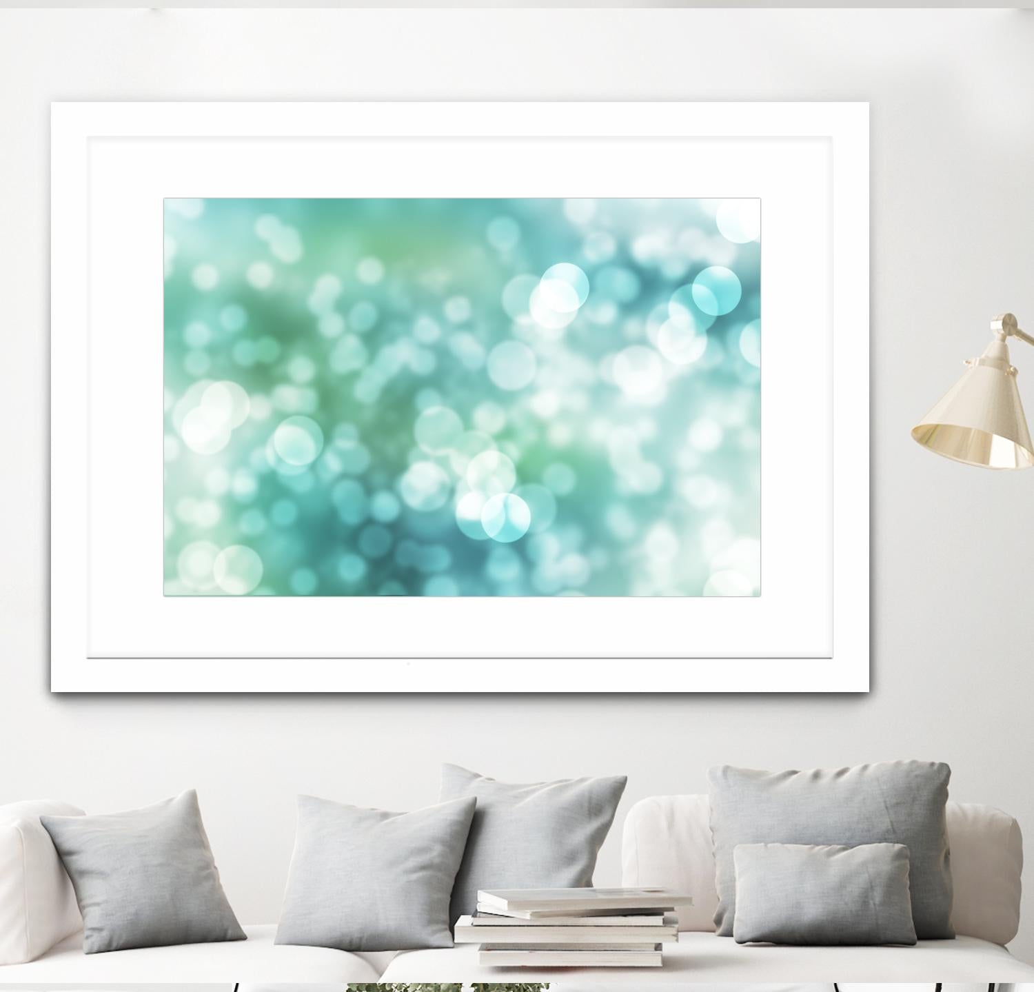 Dreamy Bokeh Seascape by THE Studio on GIANT ART - white abstract