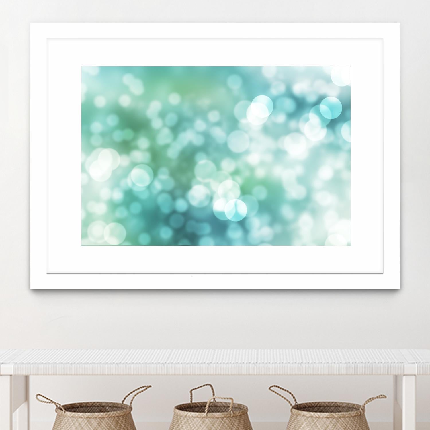 Dreamy Bokeh Seascape by THE Studio on GIANT ART - white abstract