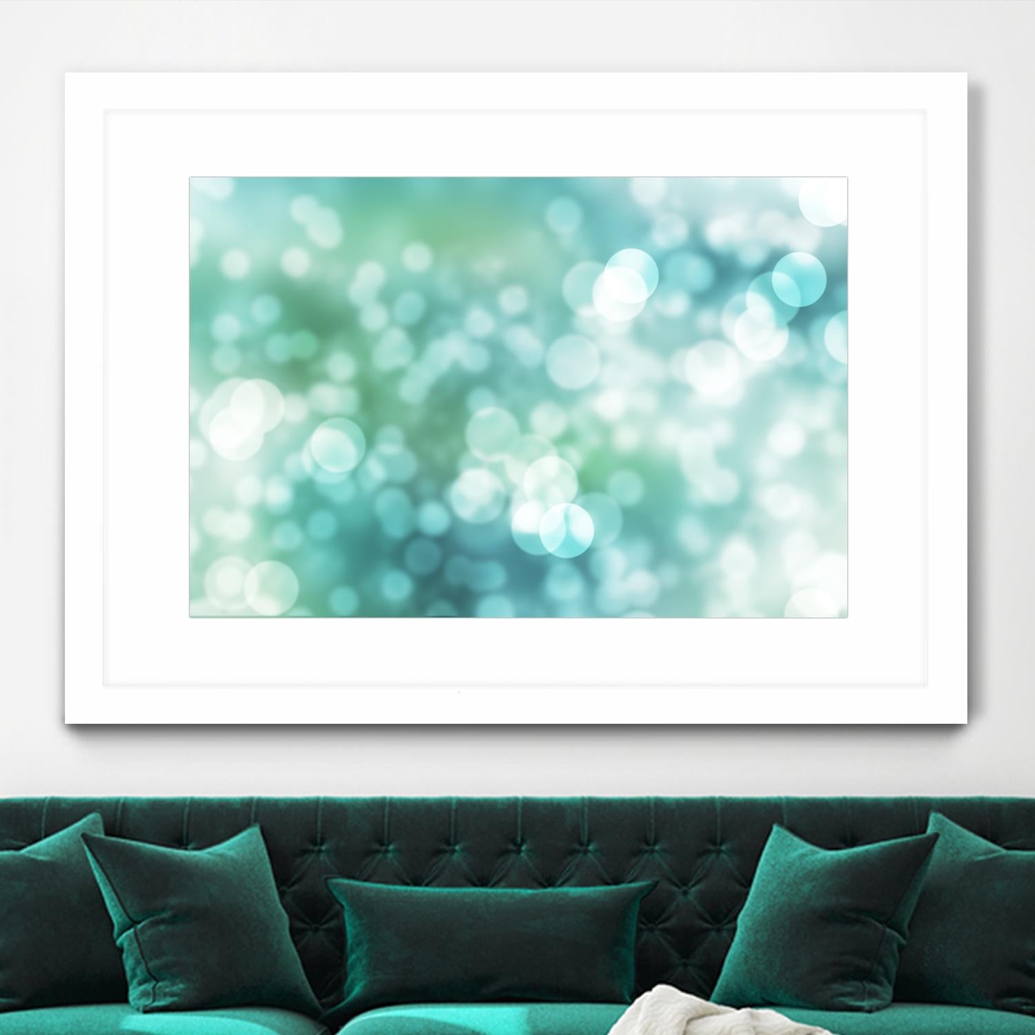 Dreamy Bokeh Seascape by THE Studio on GIANT ART - white abstract