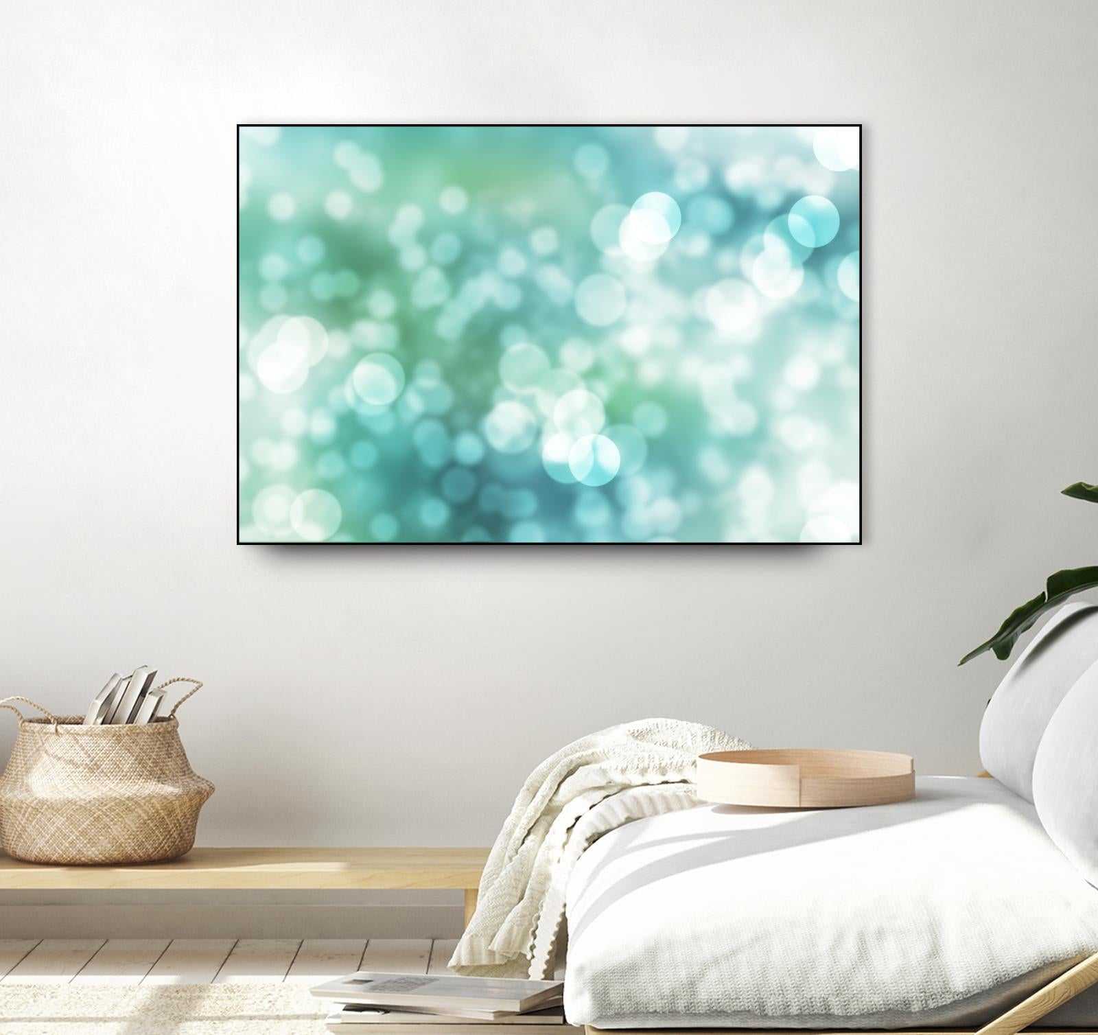 Dreamy Bokeh Seascape by THE Studio on GIANT ART - white abstract