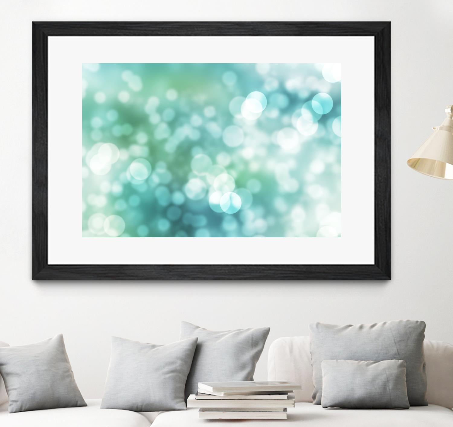 Dreamy Bokeh Seascape by THE Studio on GIANT ART - white abstract