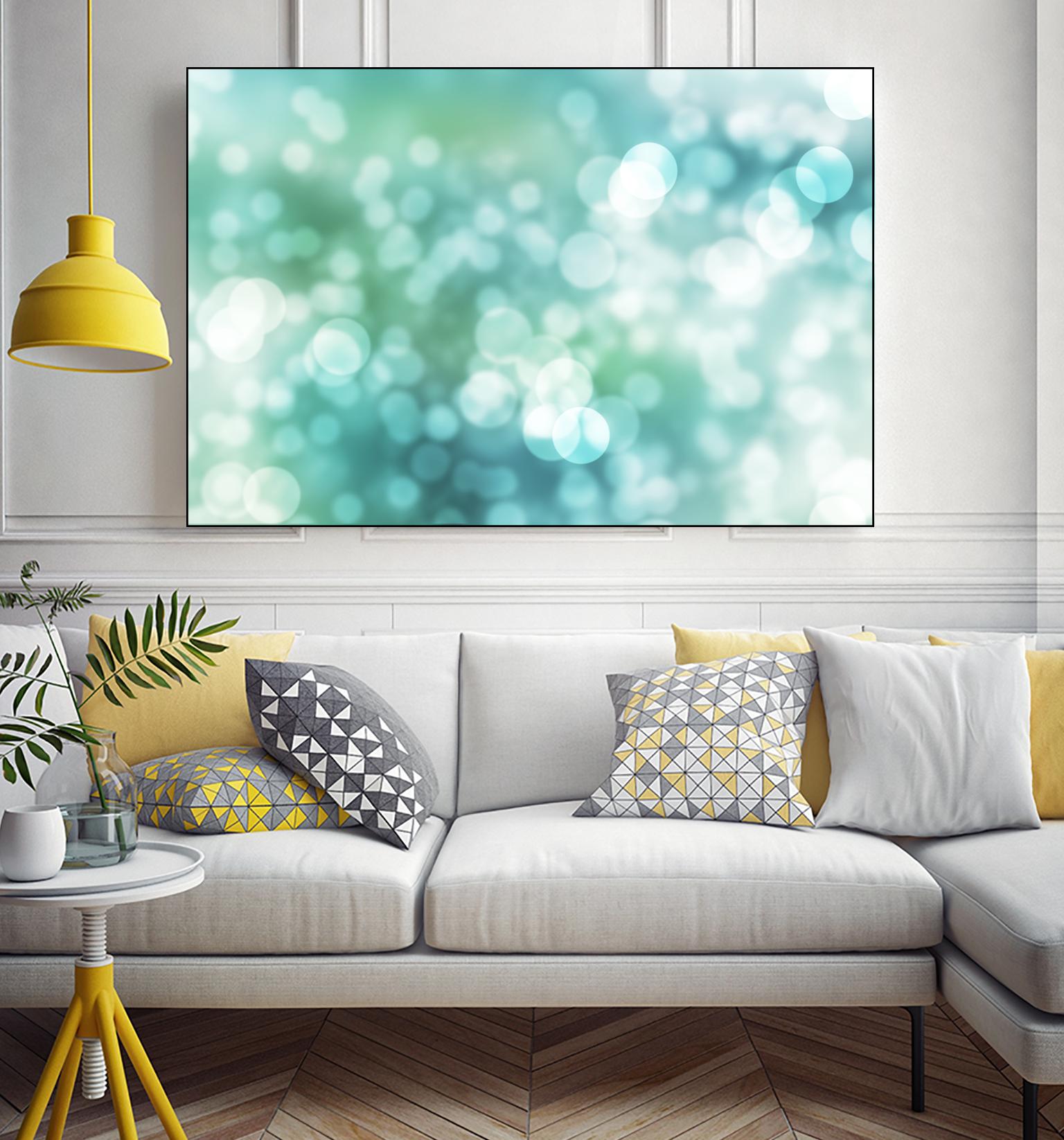 Dreamy Bokeh Seascape by THE Studio on GIANT ART - white abstract