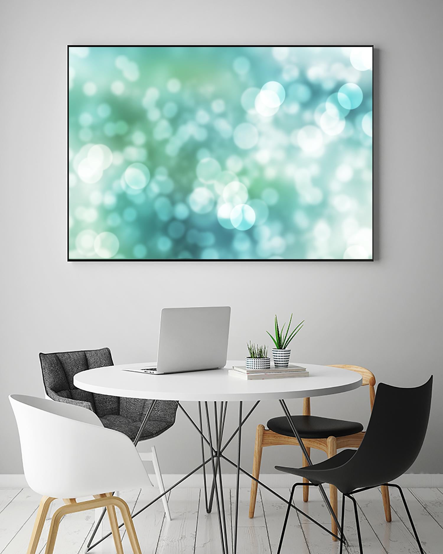 Dreamy Bokeh Seascape by THE Studio on GIANT ART - white abstract