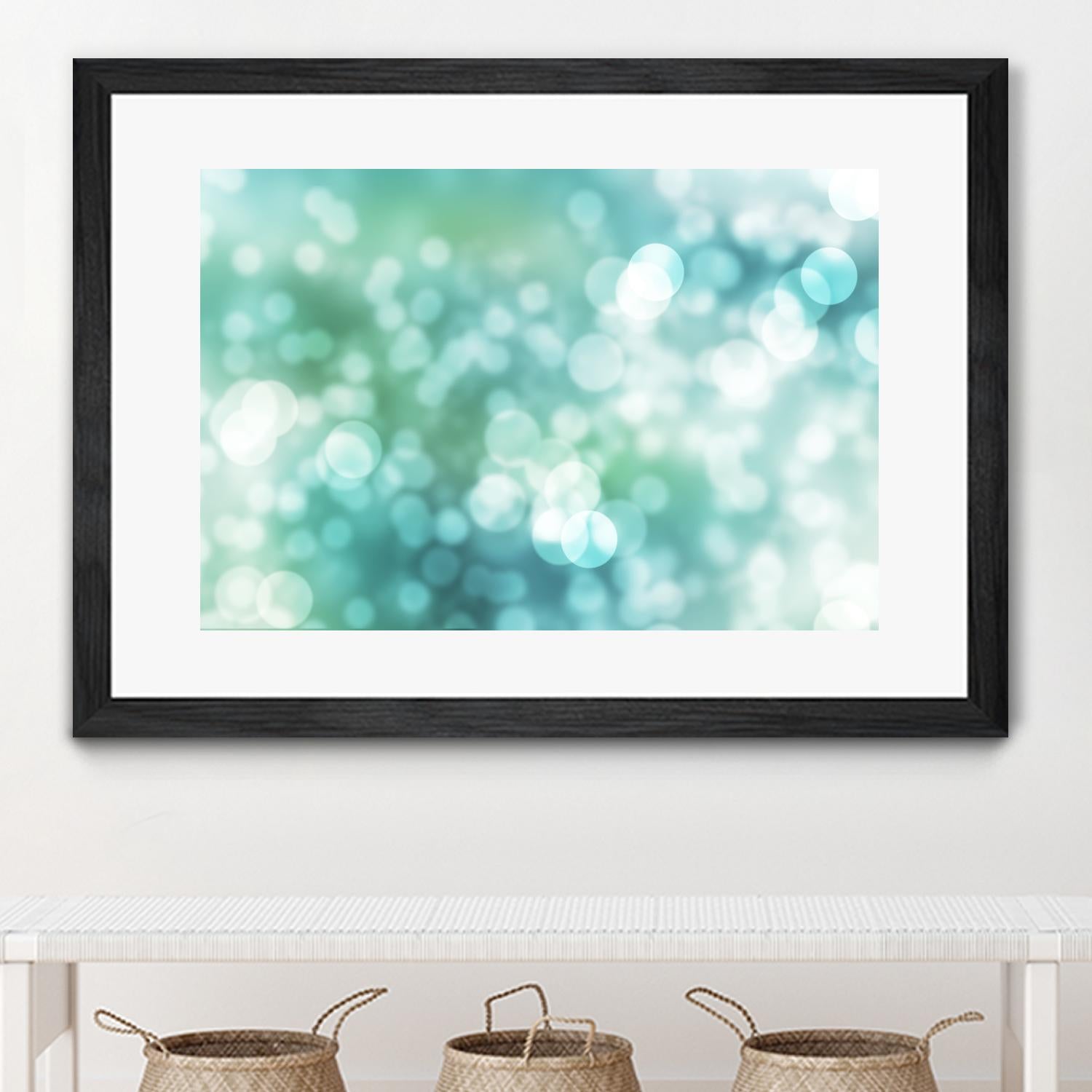 Dreamy Bokeh Seascape by THE Studio on GIANT ART - white abstract