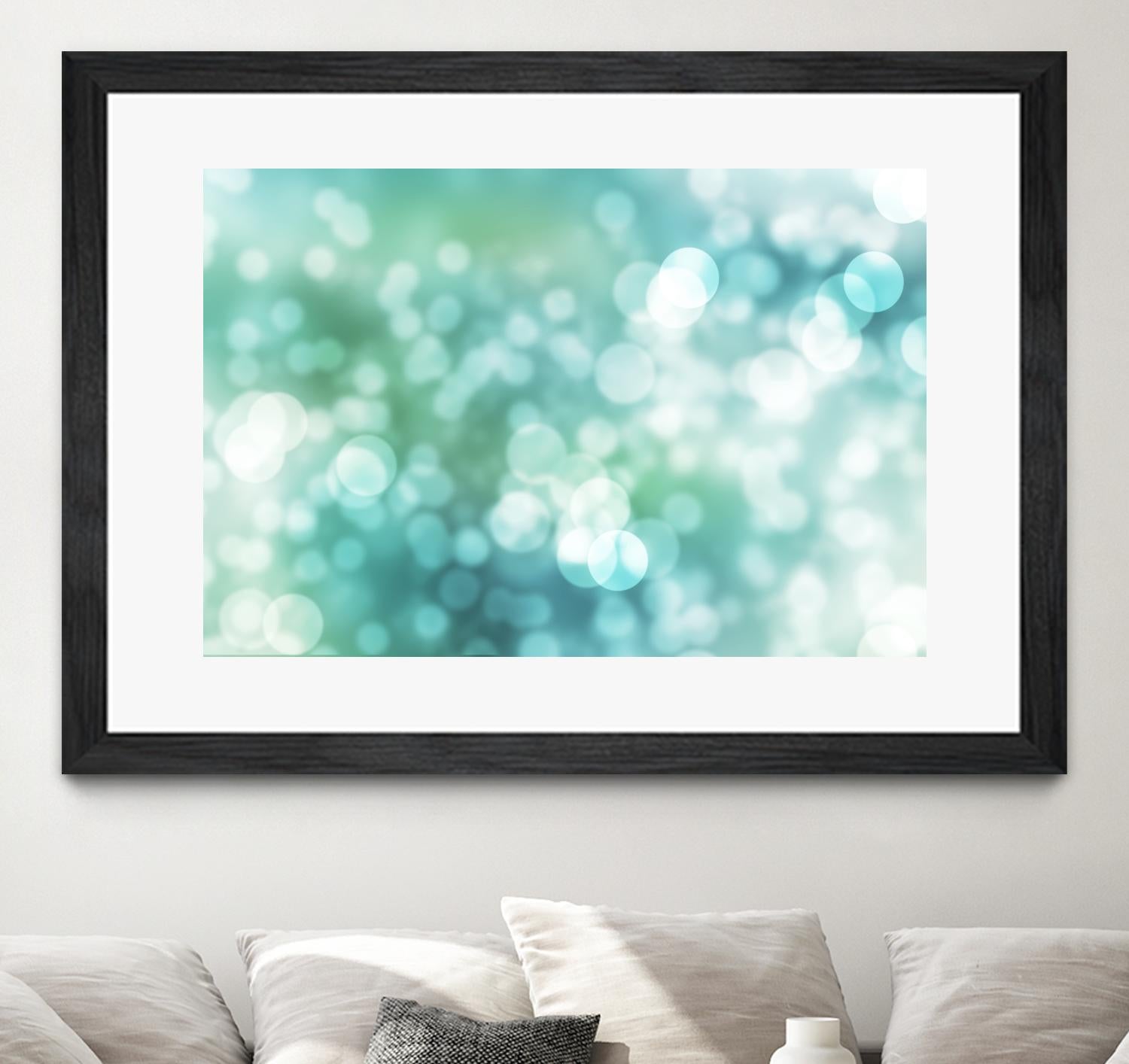 Dreamy Bokeh Seascape by THE Studio on GIANT ART - white abstract