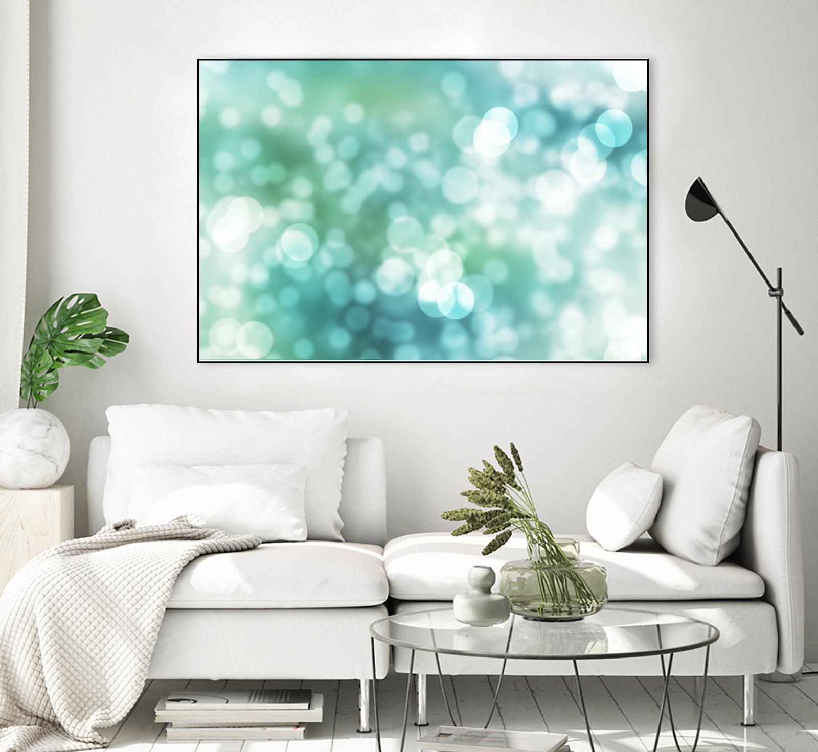 Dreamy Bokeh Seascape by THE Studio on GIANT ART - white abstract