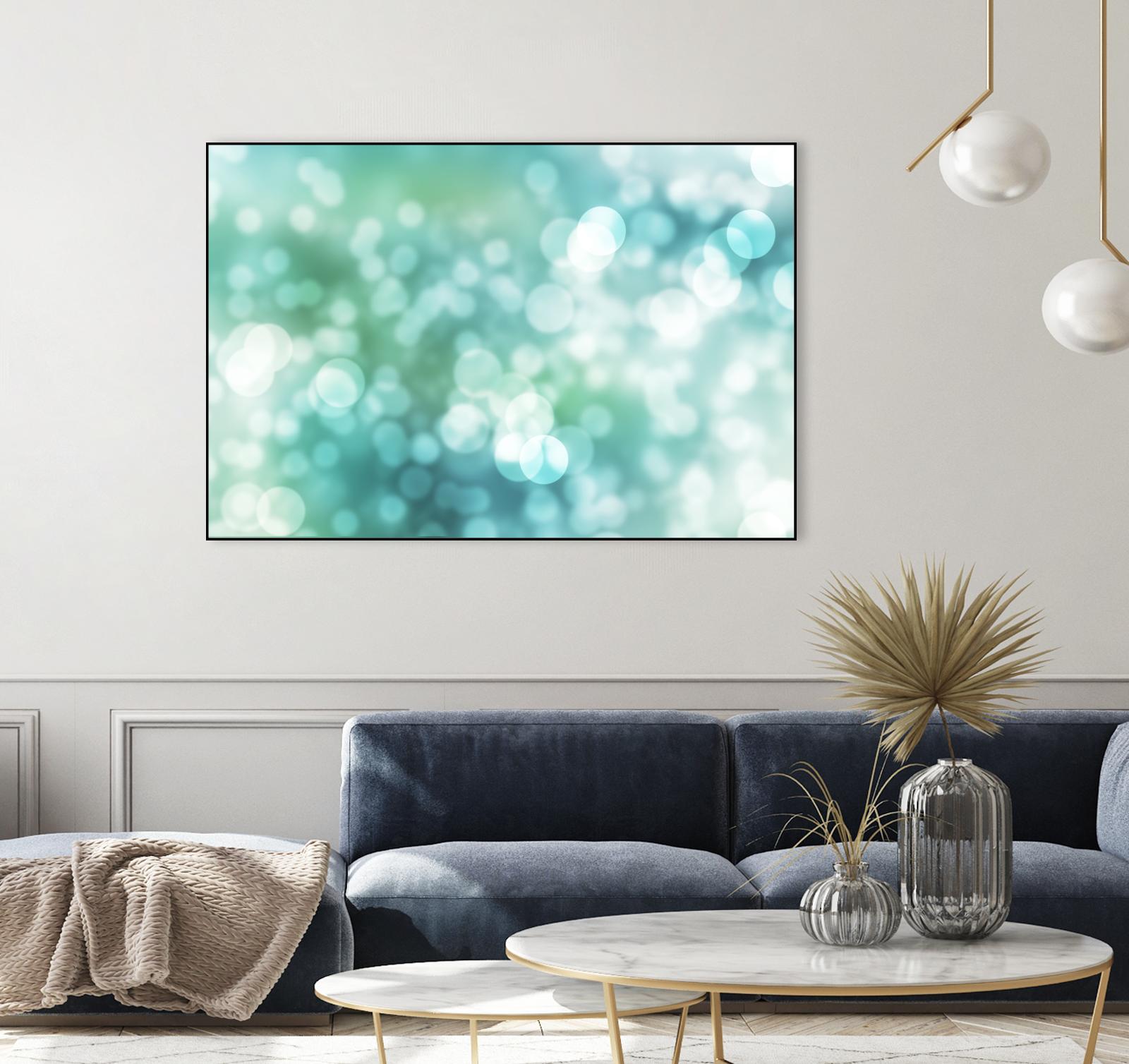 Dreamy Bokeh Seascape by THE Studio on GIANT ART - white abstract
