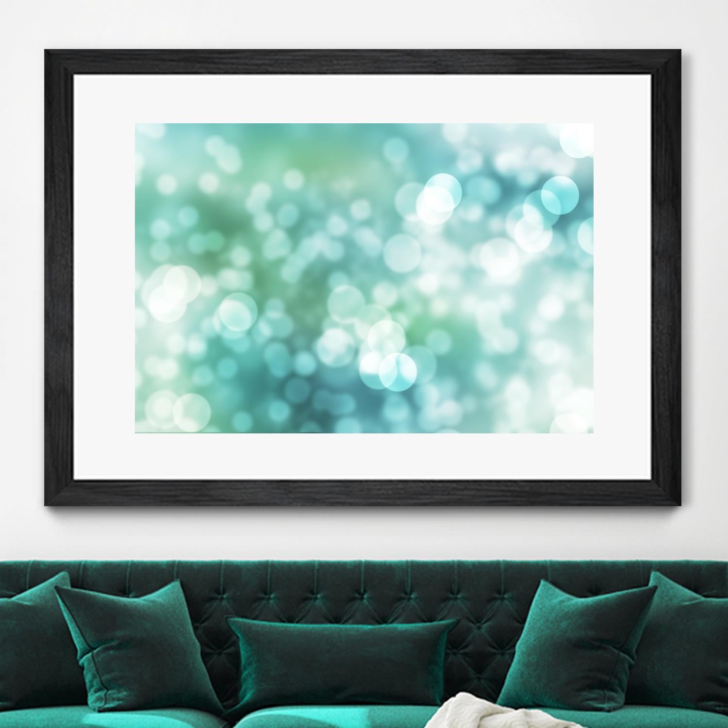 Dreamy Bokeh Seascape by THE Studio on GIANT ART - white abstract