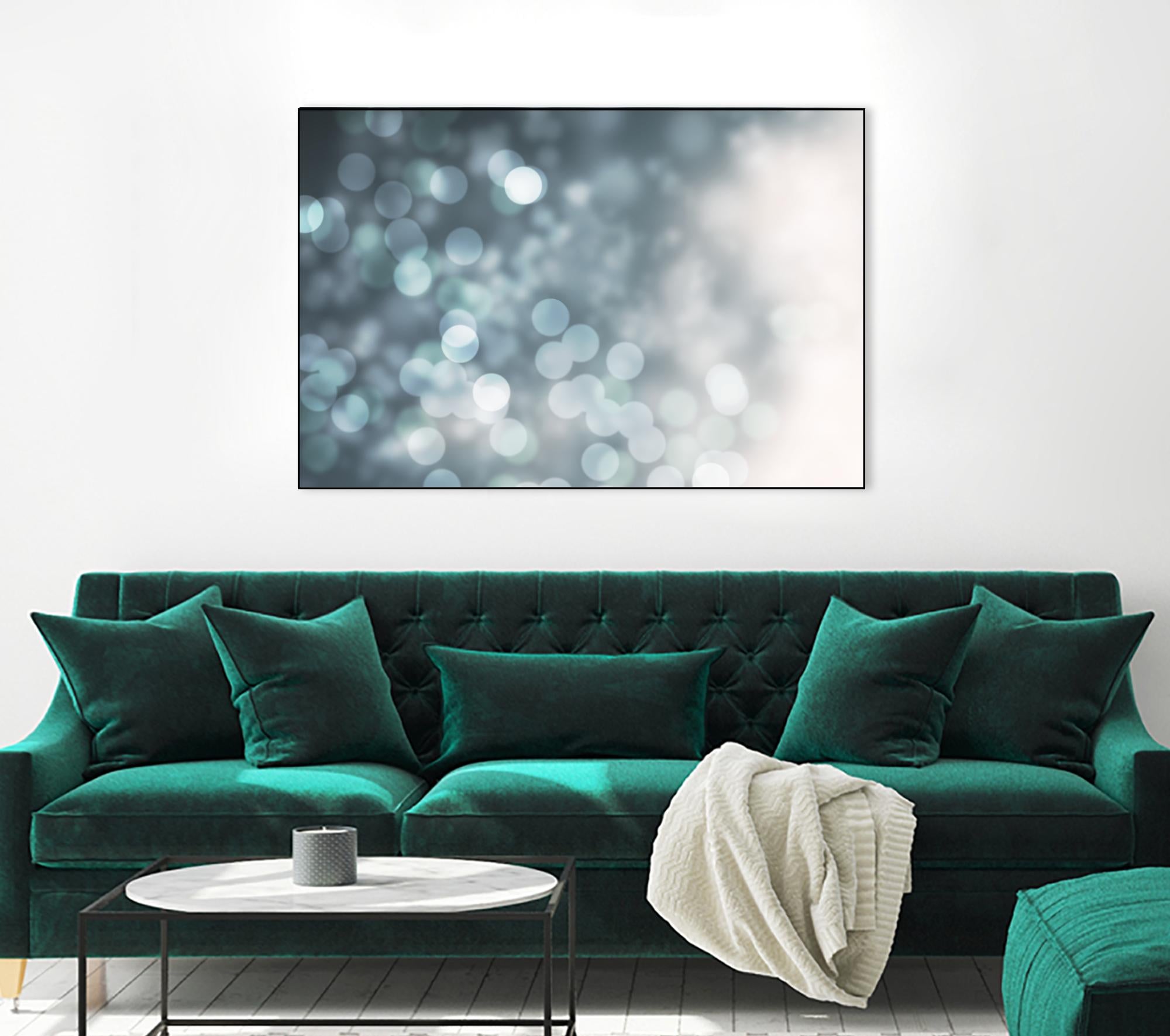 Dreamy Bokeh Midnight by THE Studio on GIANT ART - white abstract