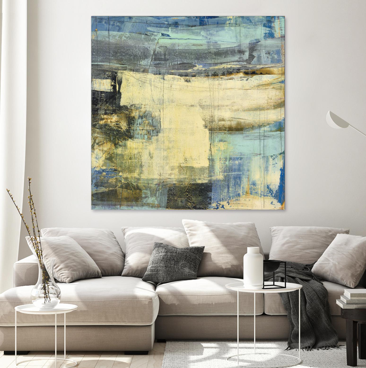 Primary Jetty 2 by Maeve Harris on GIANT ART - beige abstract