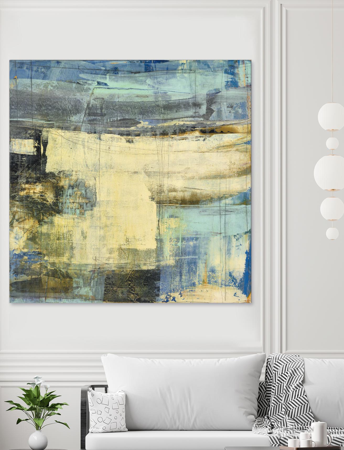 Primary Jetty 2 by Maeve Harris on GIANT ART - beige abstract