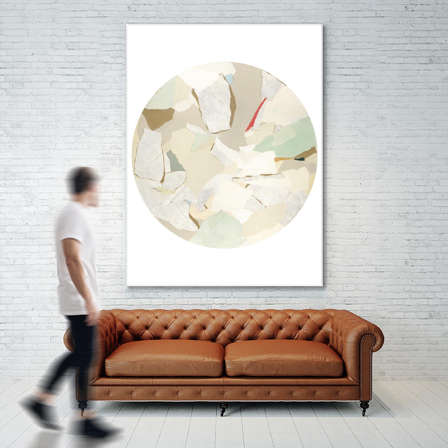 Radial Bliss 1 by KG Studio on GIANT ART - beige abstracts circle