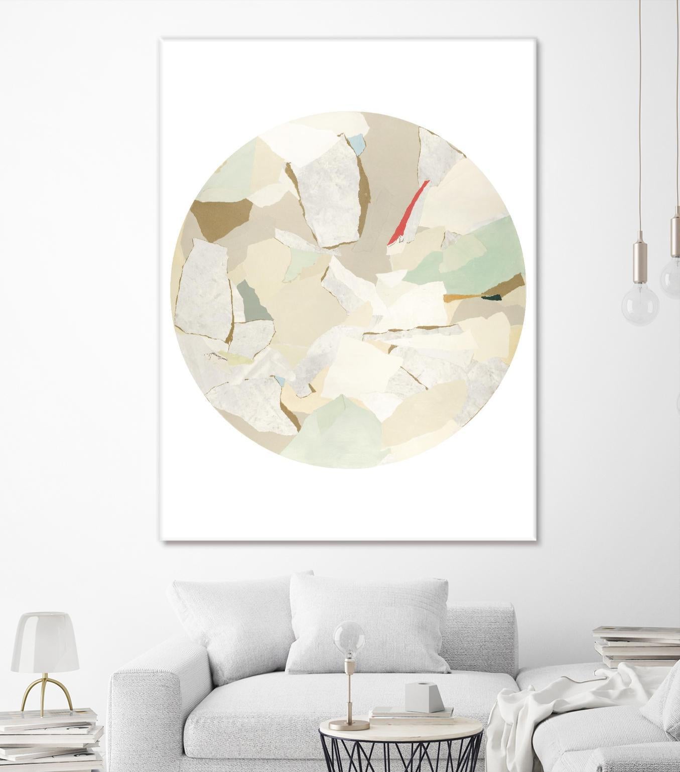 Radial Bliss 1 by KG Studio on GIANT ART - beige abstracts circle