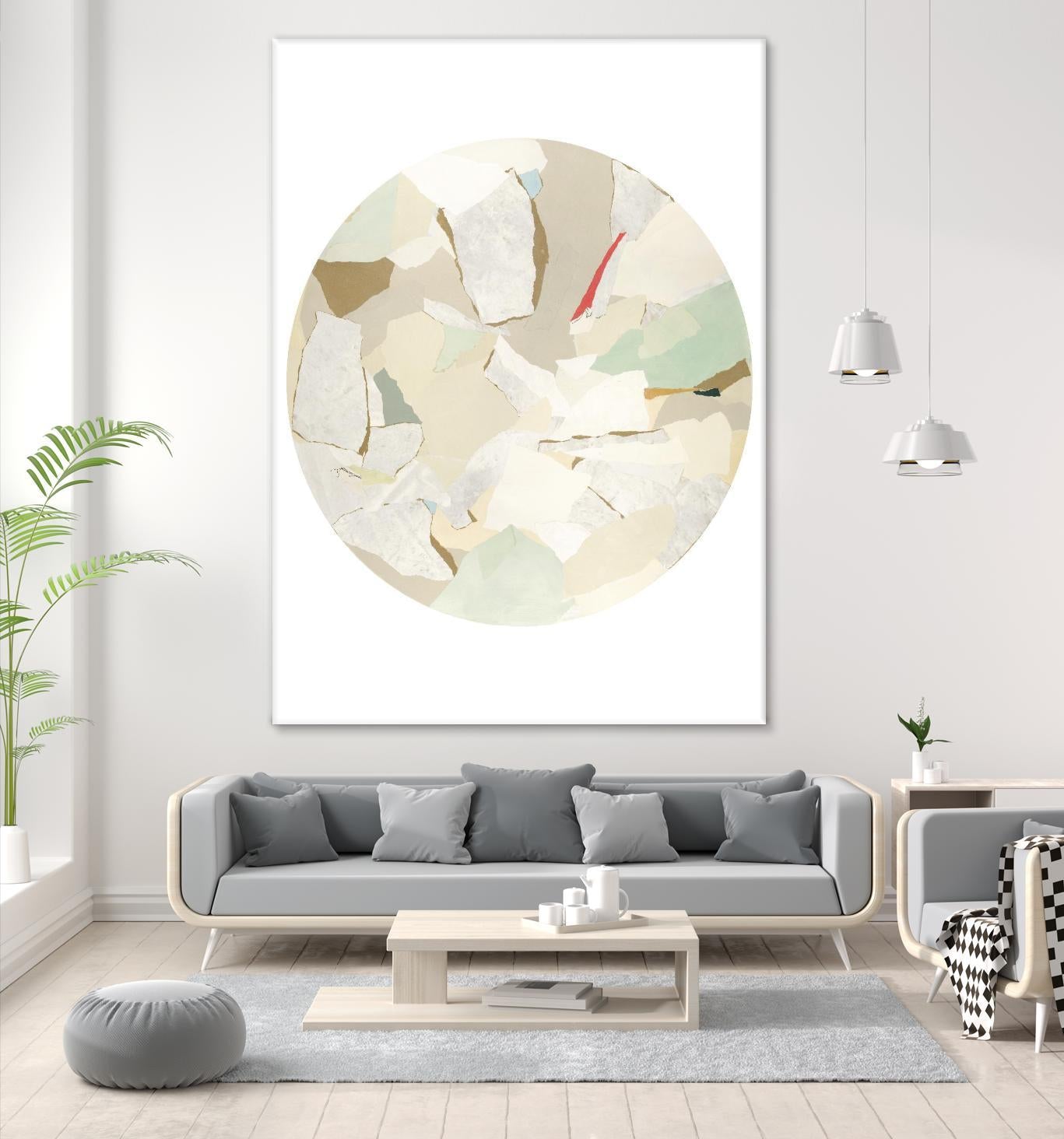Radial Bliss 1 by KG Studio on GIANT ART - beige abstracts circle