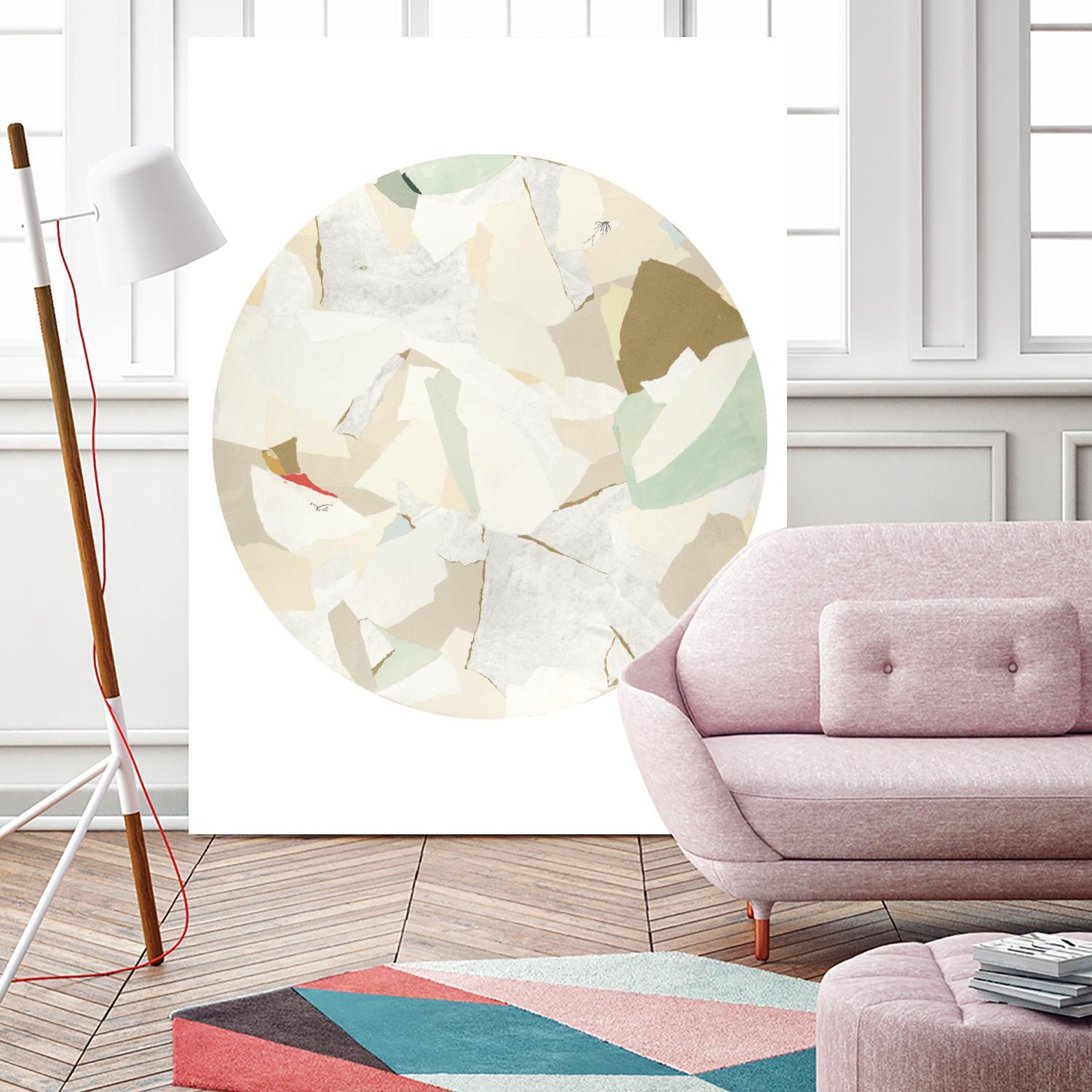 Radial Bliss 2 by KG Studio on GIANT ART - beige abstracts circle
