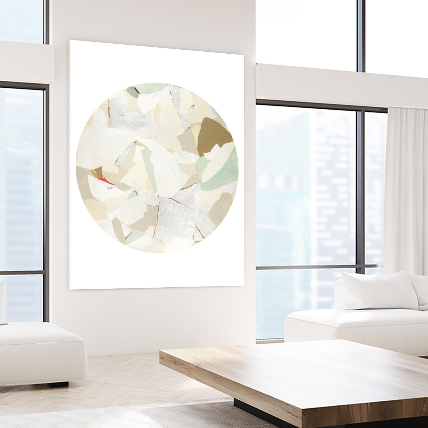 Radial Bliss 2 by KG Studio on GIANT ART - beige abstracts circle