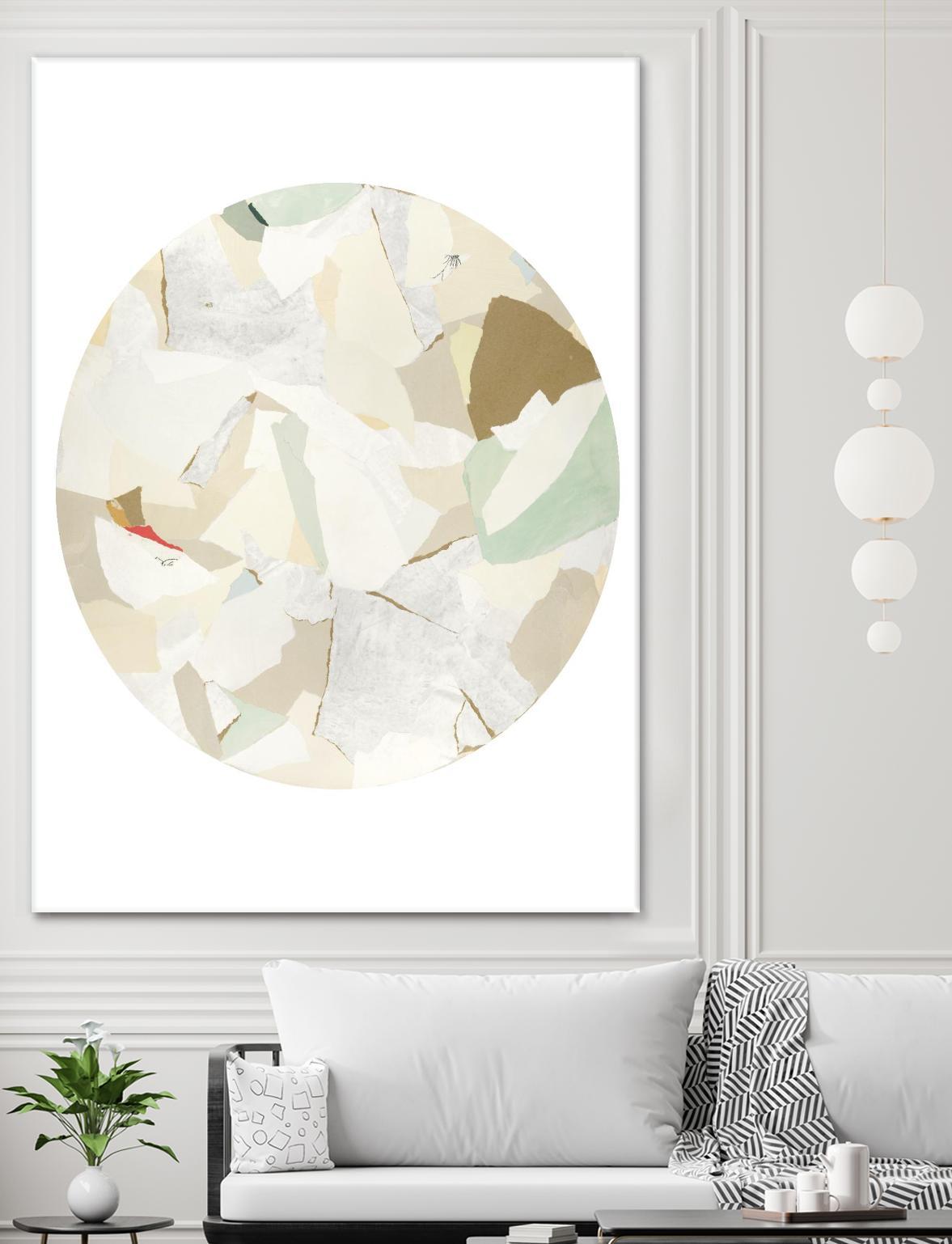 Radial Bliss 2 by KG Studio on GIANT ART - beige abstracts circle