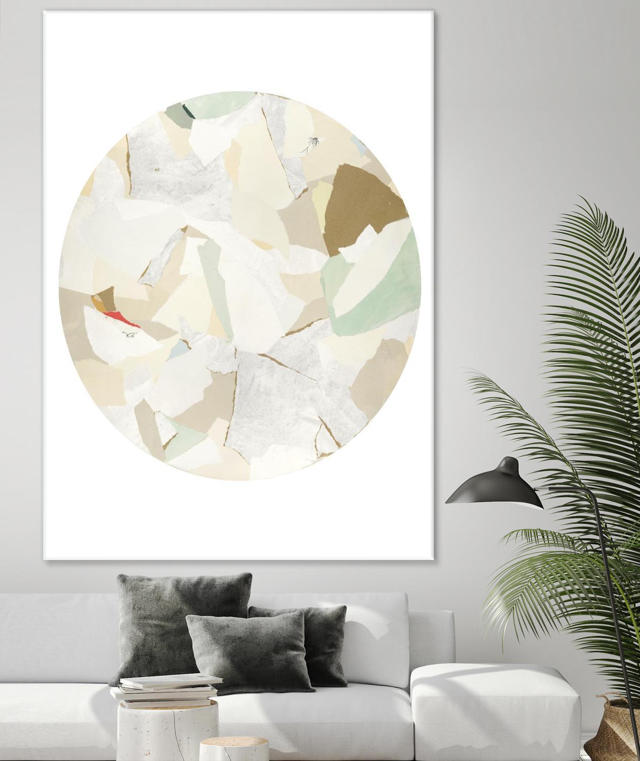 Radial Bliss 2 by KG Studio on GIANT ART - beige abstracts circle