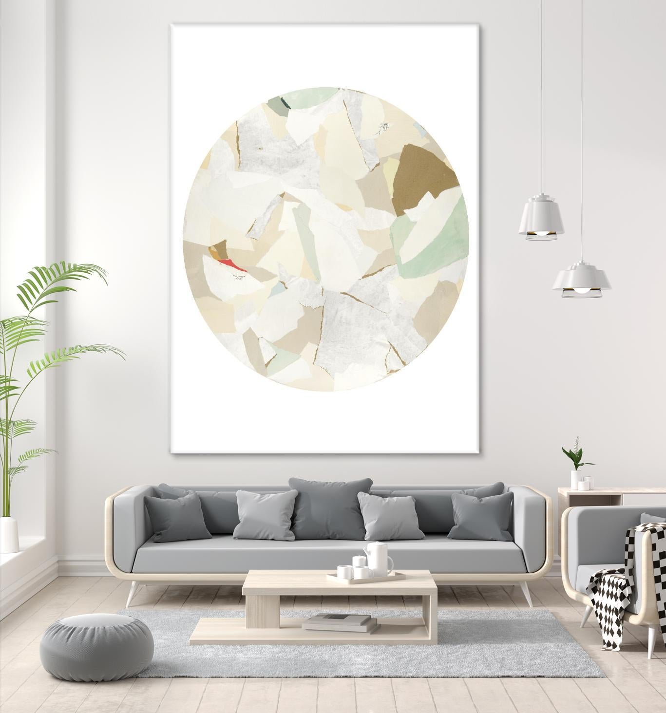 Radial Bliss 2 by KG Studio on GIANT ART - beige abstracts circle
