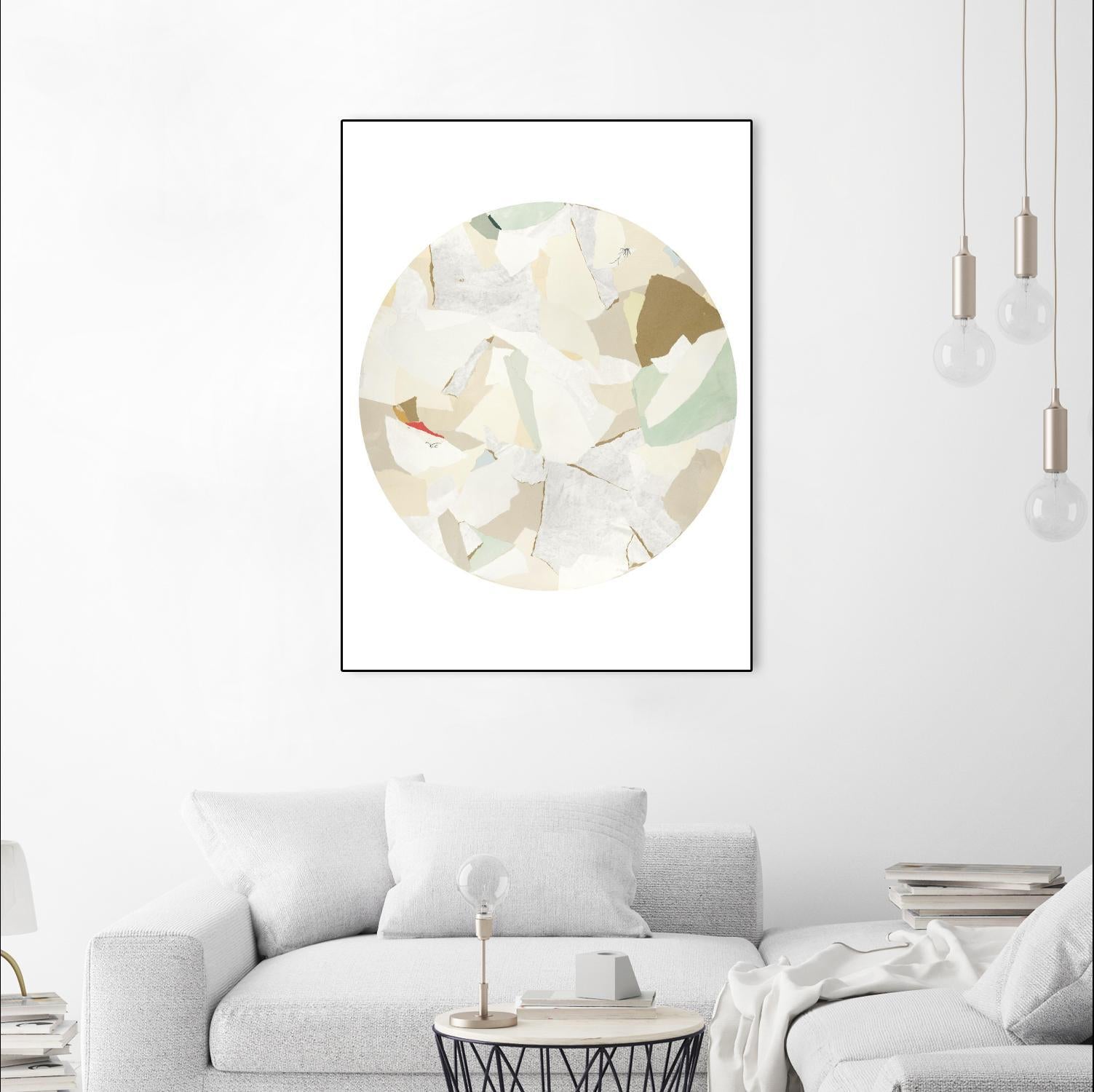 Radial Bliss 2 by KG Studio on GIANT ART - beige abstracts circle