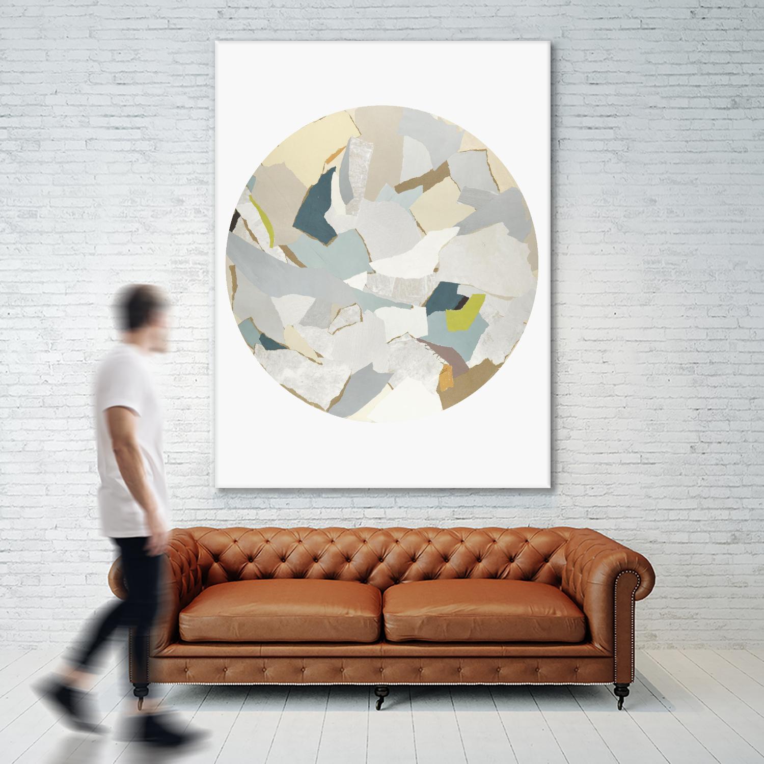 Radial Bliss 4 by KG Studio on GIANT ART - beige abstracts circle