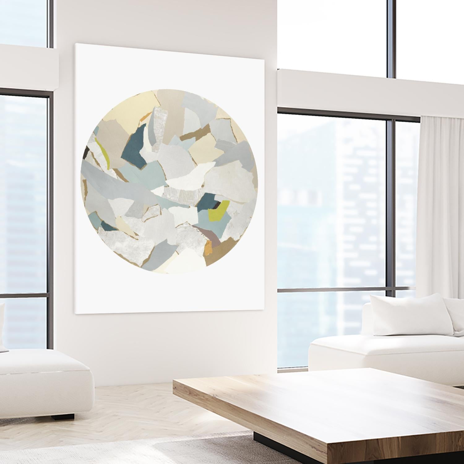 Radial Bliss 4 by KG Studio on GIANT ART - beige abstracts circle