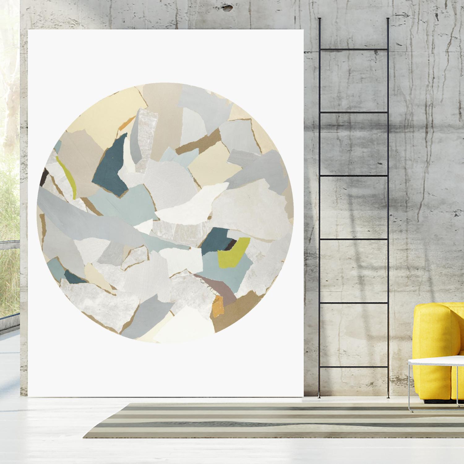 Radial Bliss 4 by KG Studio on GIANT ART - beige abstracts circle