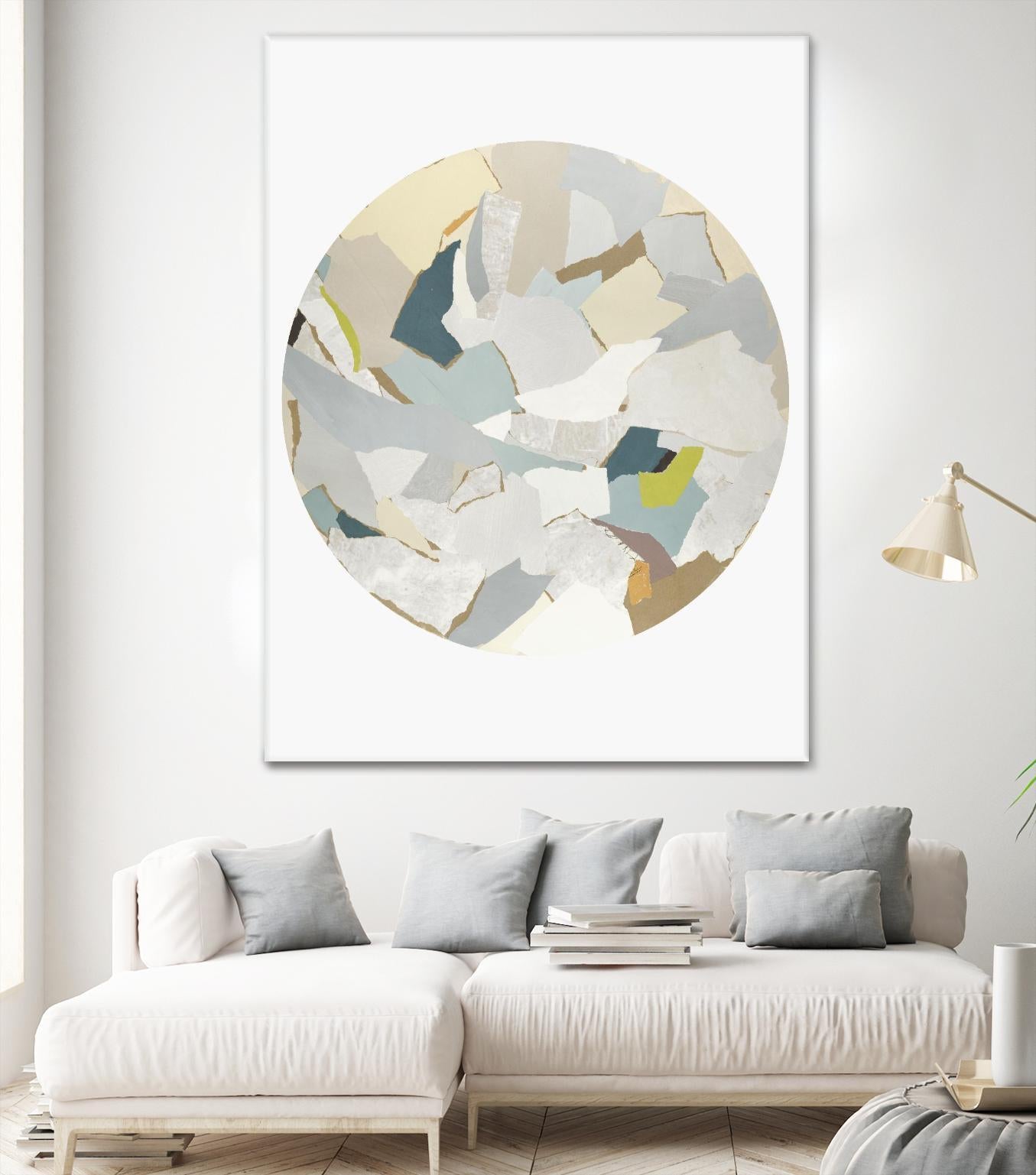 Radial Bliss 4 by KG Studio on GIANT ART - beige abstracts circle