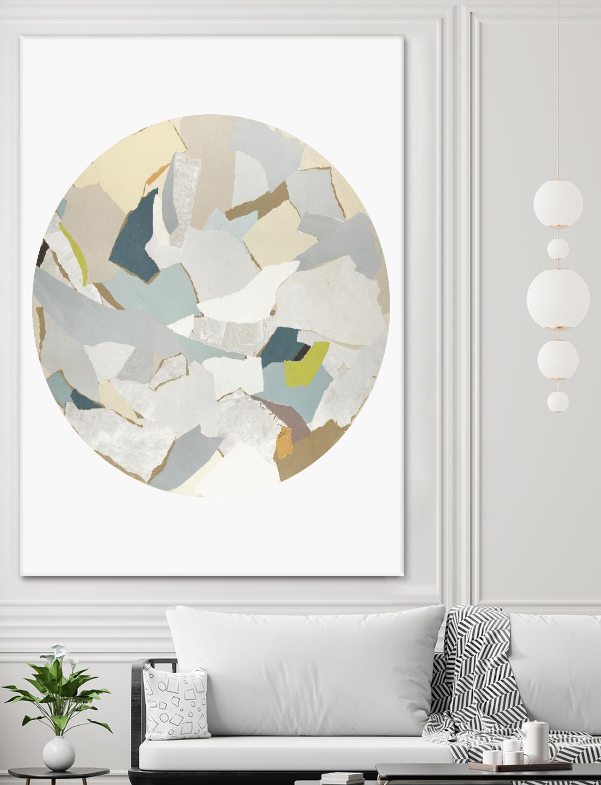 Radial Bliss 4 by KG Studio on GIANT ART - beige abstracts circle