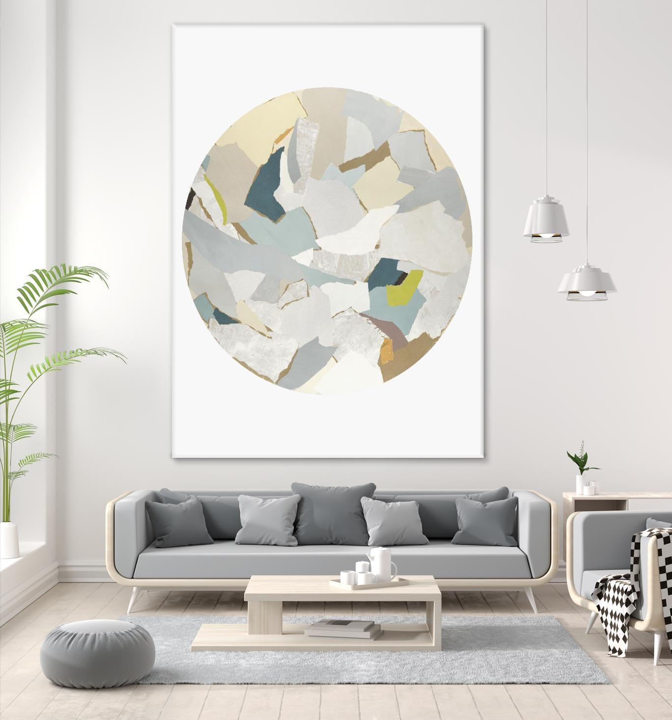Radial Bliss 4 by KG Studio on GIANT ART - beige abstracts circle