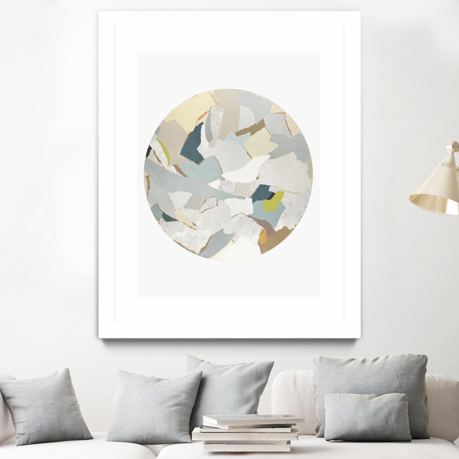 Radial Bliss 4 by KG Studio on GIANT ART - beige abstracts circle