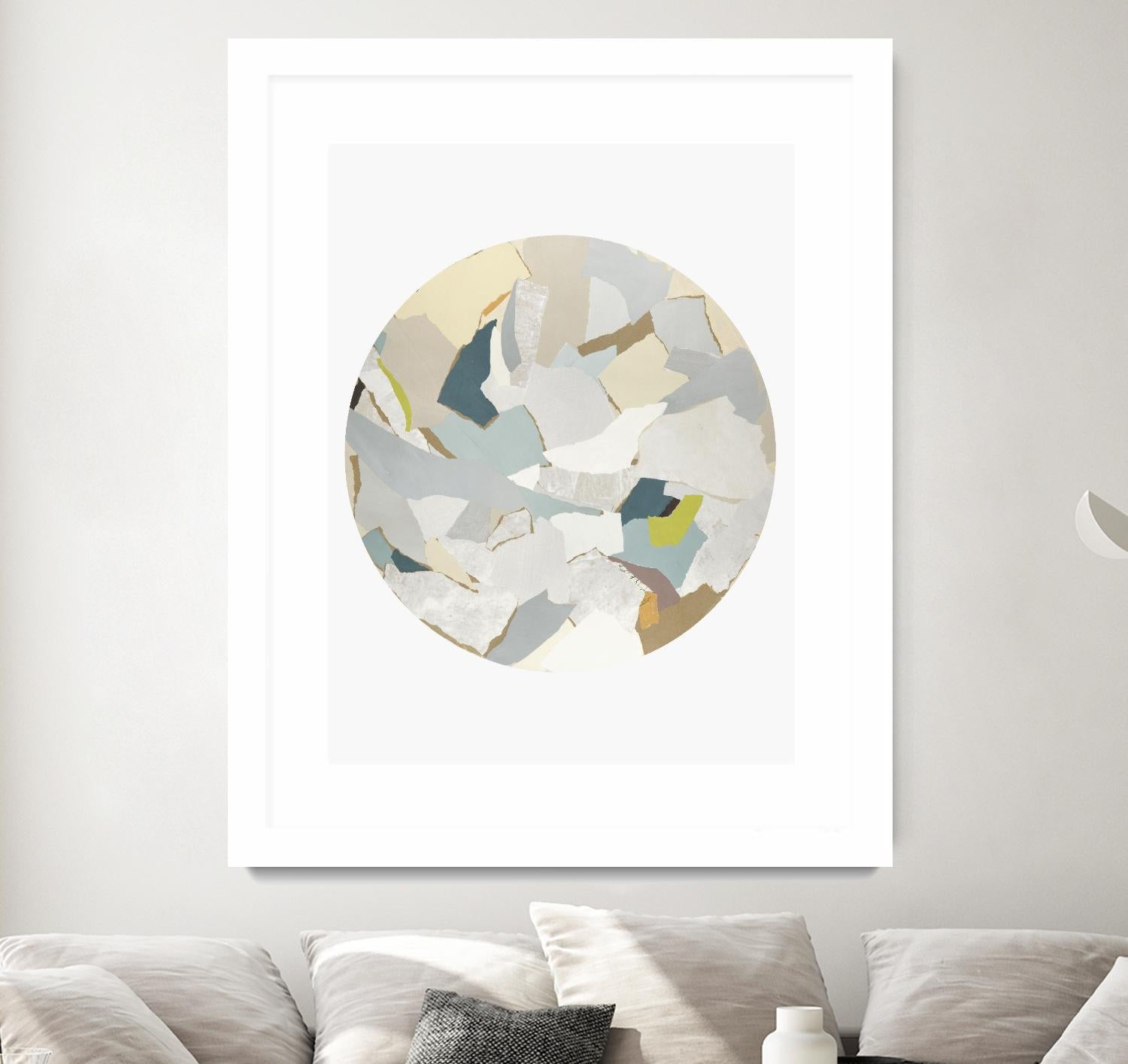 Radial Bliss 4 by KG Studio on GIANT ART - beige abstracts circle