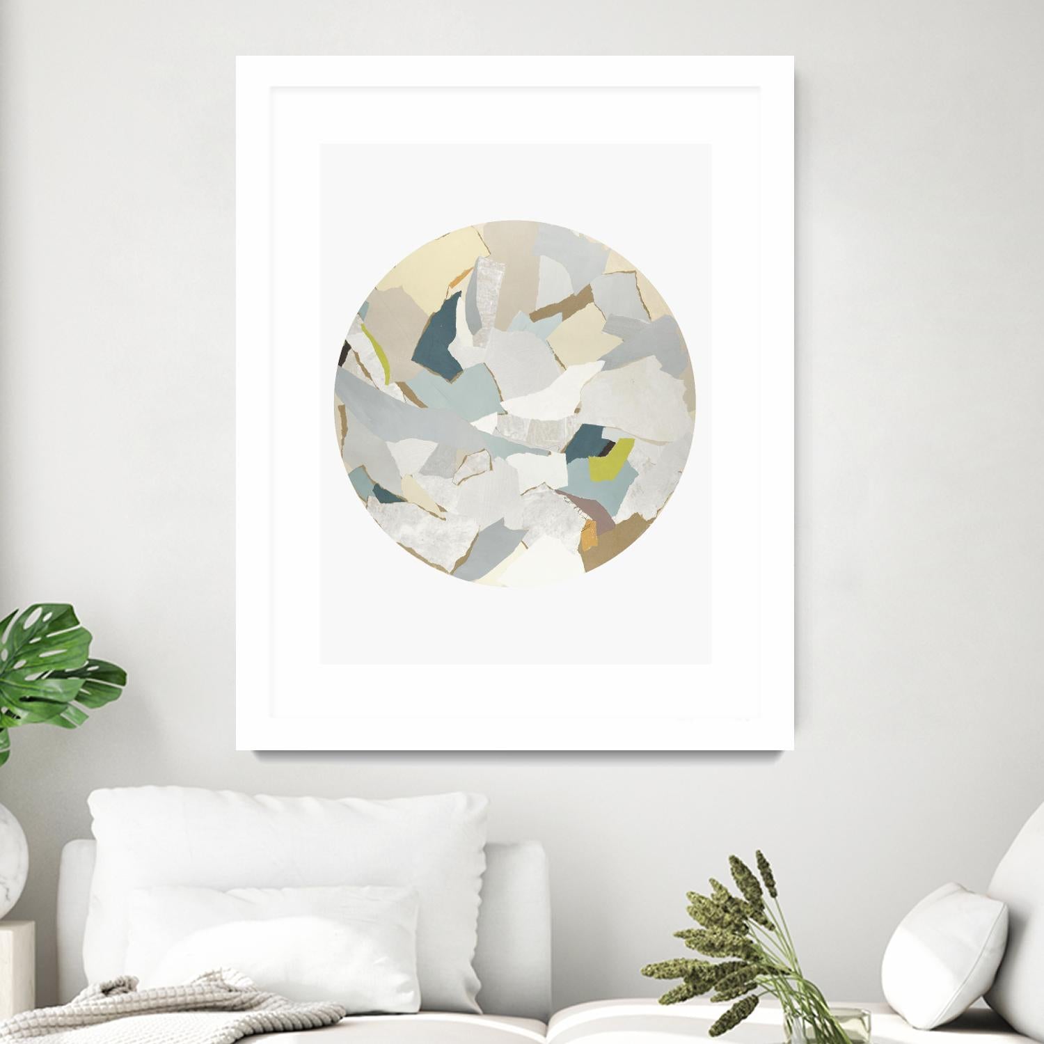 Radial Bliss 4 by KG Studio on GIANT ART - beige abstracts circle