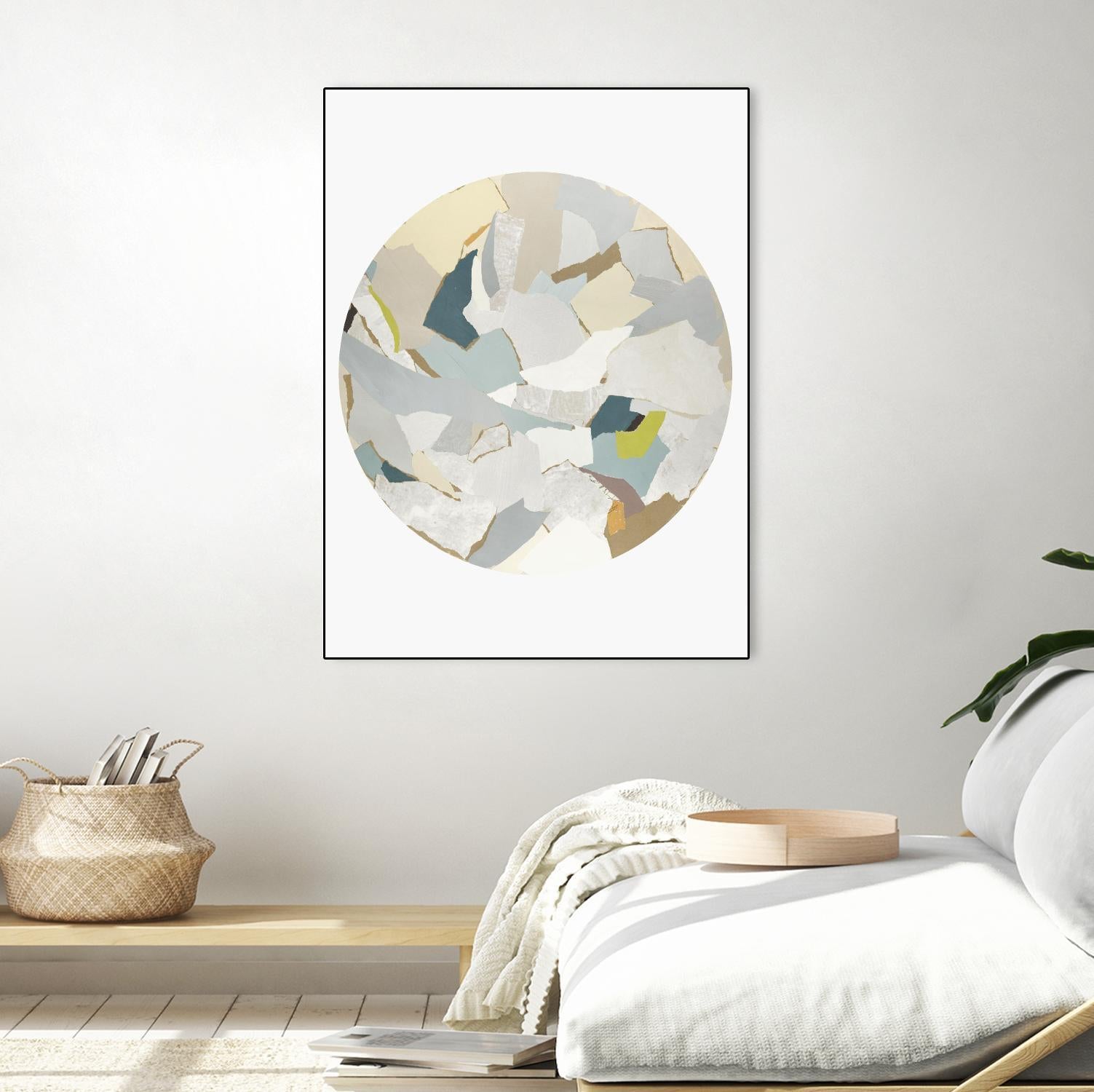 Radial Bliss 4 by KG Studio on GIANT ART - beige abstracts circle