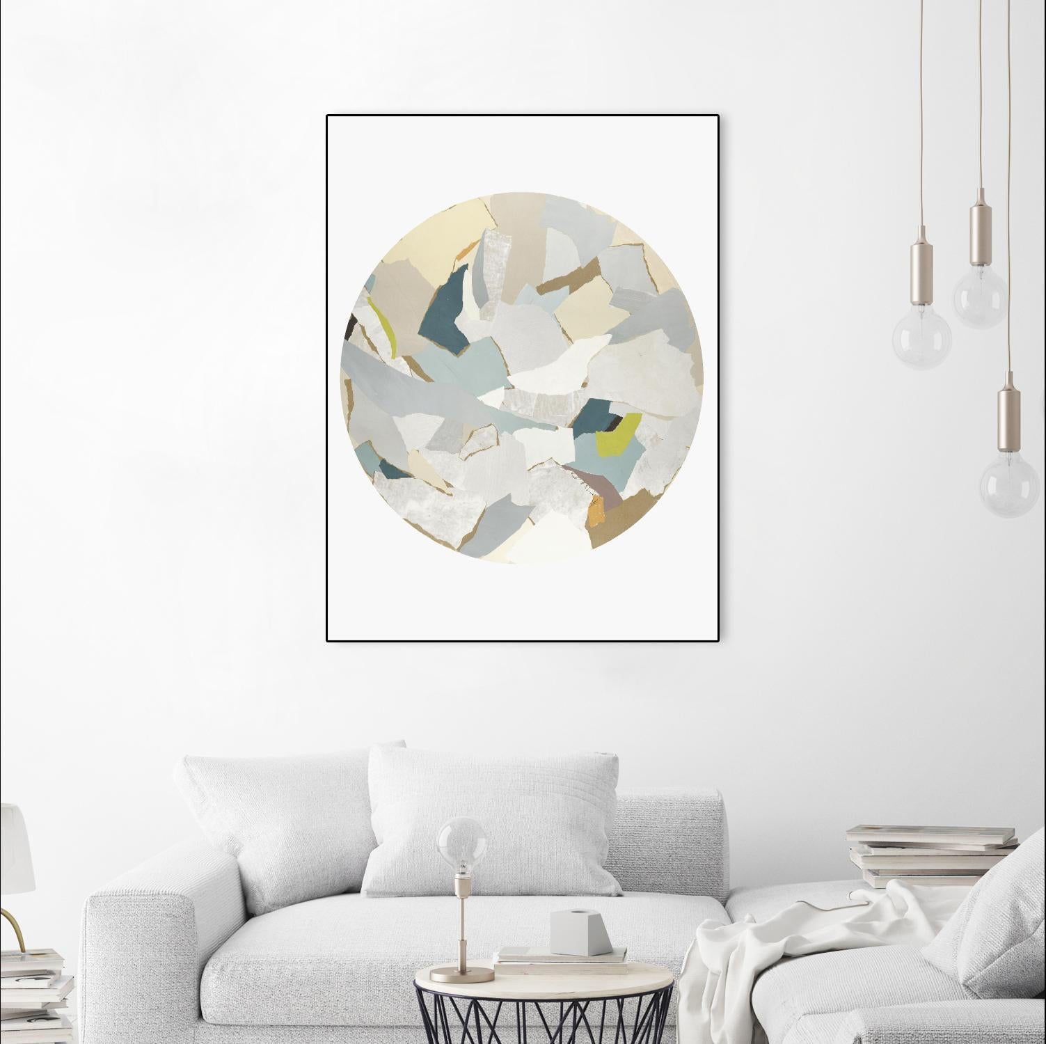 Radial Bliss 4 by KG Studio on GIANT ART - beige abstracts circle