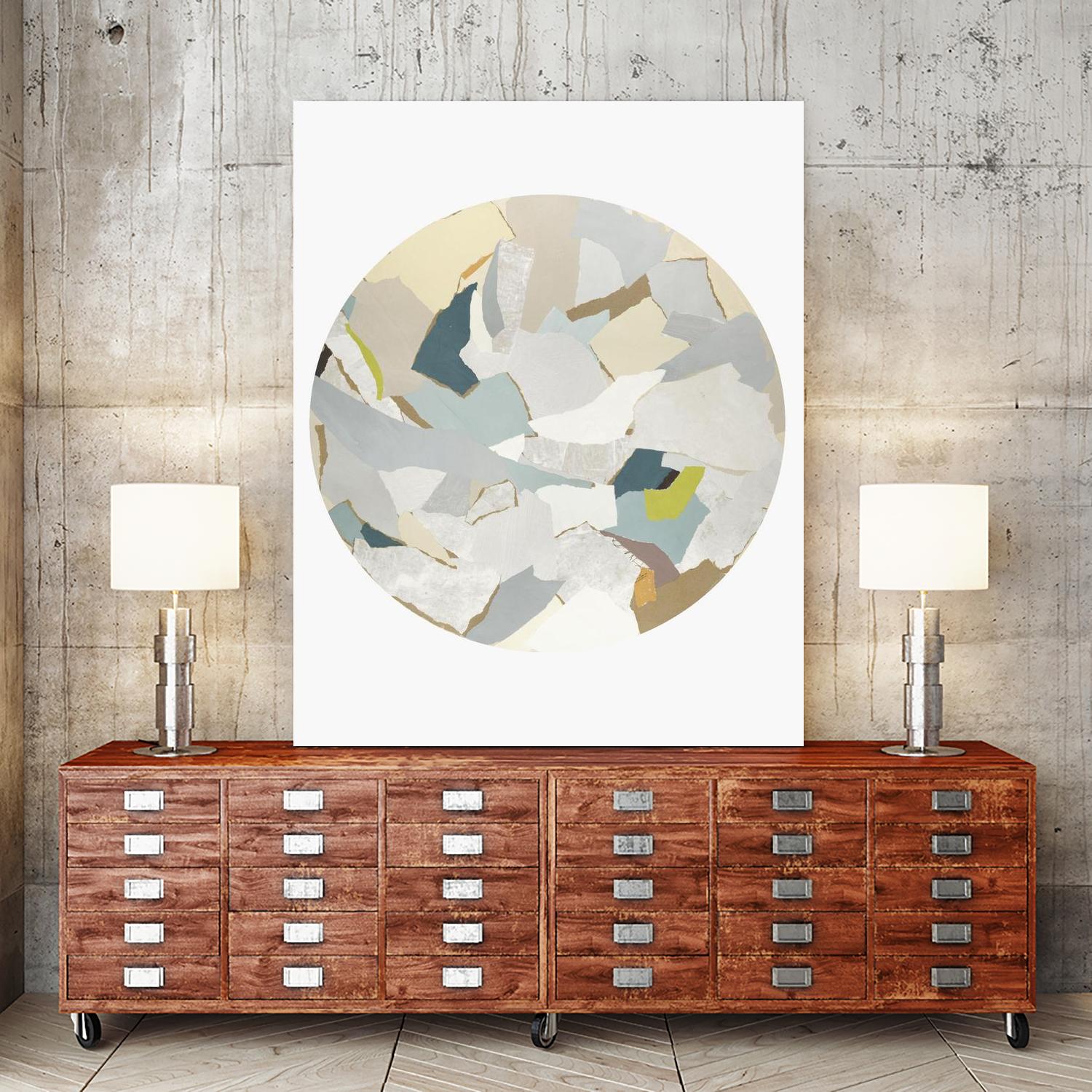 Radial Bliss 4 by KG Studio on GIANT ART - beige abstracts circle