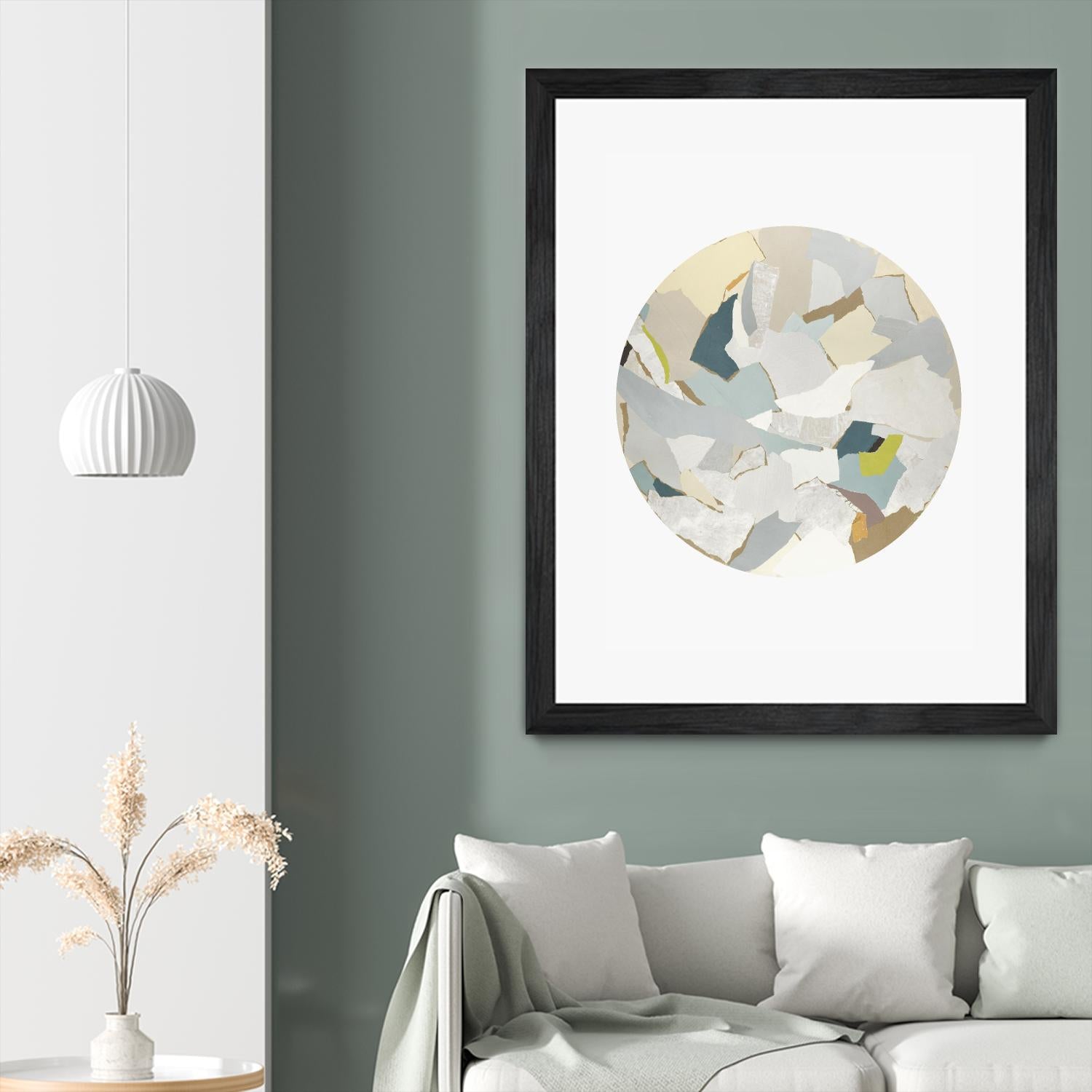 Radial Bliss 4 by KG Studio on GIANT ART - beige abstracts circle