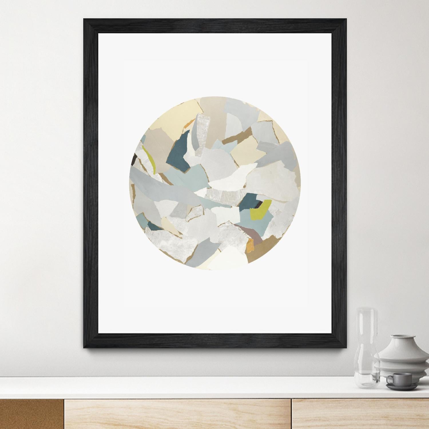 Radial Bliss 4 by KG Studio on GIANT ART - beige abstracts circle