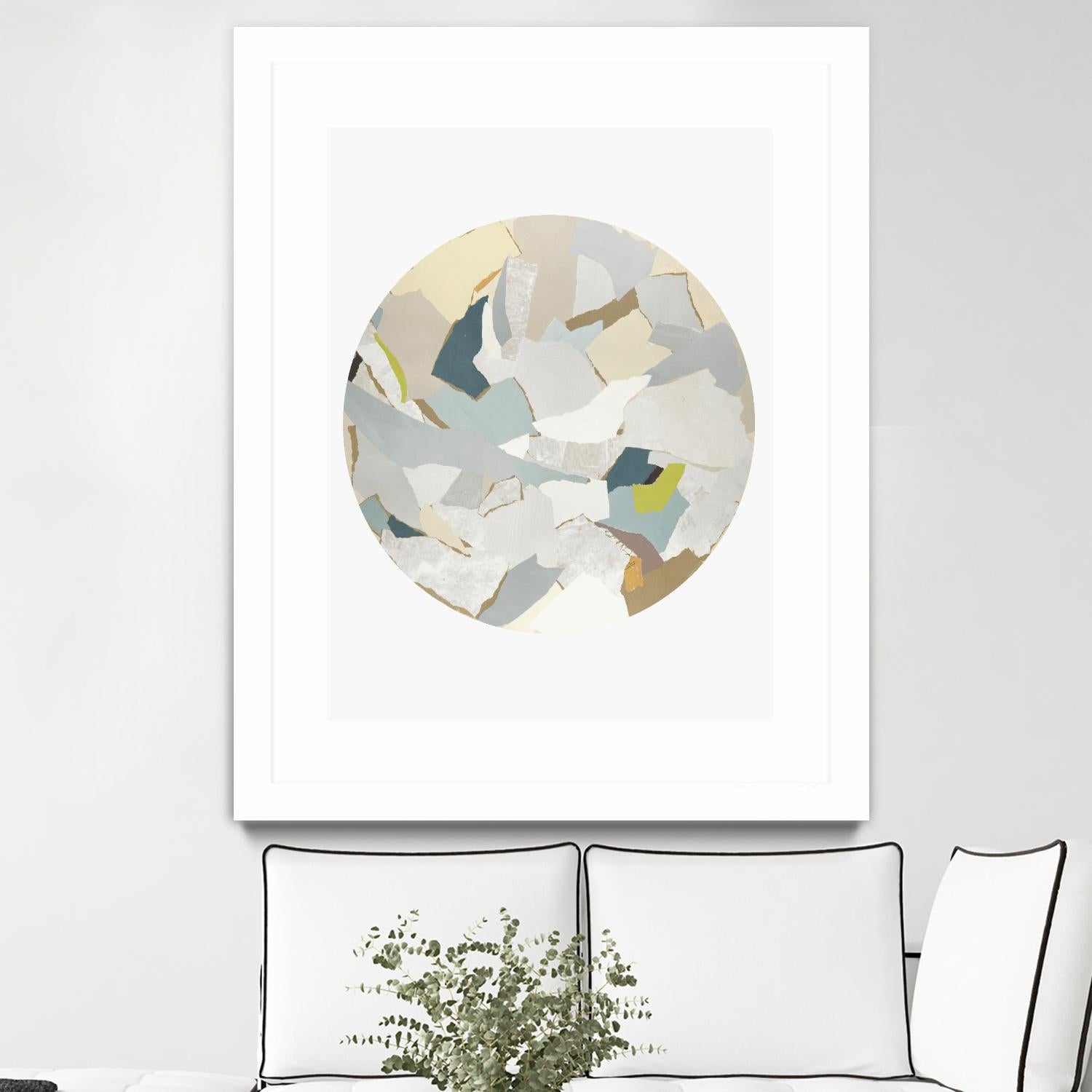 Radial Bliss 4 by KG Studio on GIANT ART - beige abstracts circle
