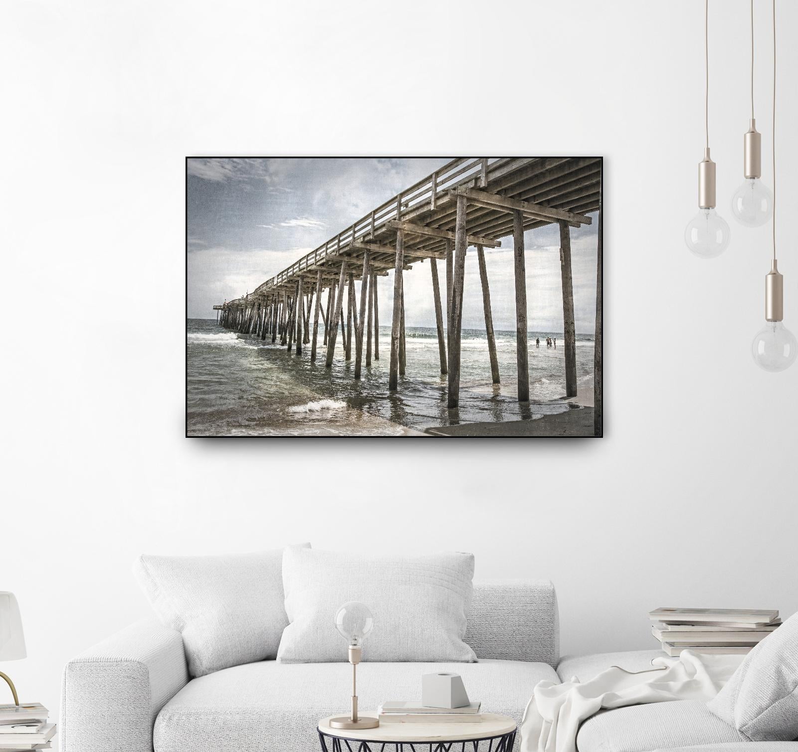 Old Wooden Pier by Lillis Werder on GIANT ART - brown sea scene