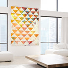 Triangular Configurations 1 by Akiko Hiromoto on GIANT ART - red abstract