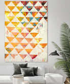 Triangular Configurations 1 by Akiko Hiromoto on GIANT ART - red abstract