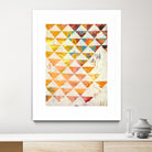 Triangular Configurations 1 by Akiko Hiromoto on GIANT ART - beige patterns